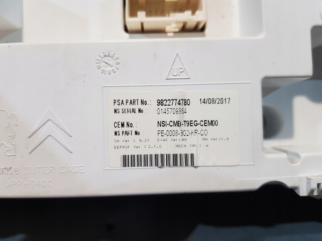 фото №9, Лічильник прилади peugeot 308 ii t9 1.6d eu оригінальний номер 9822774780