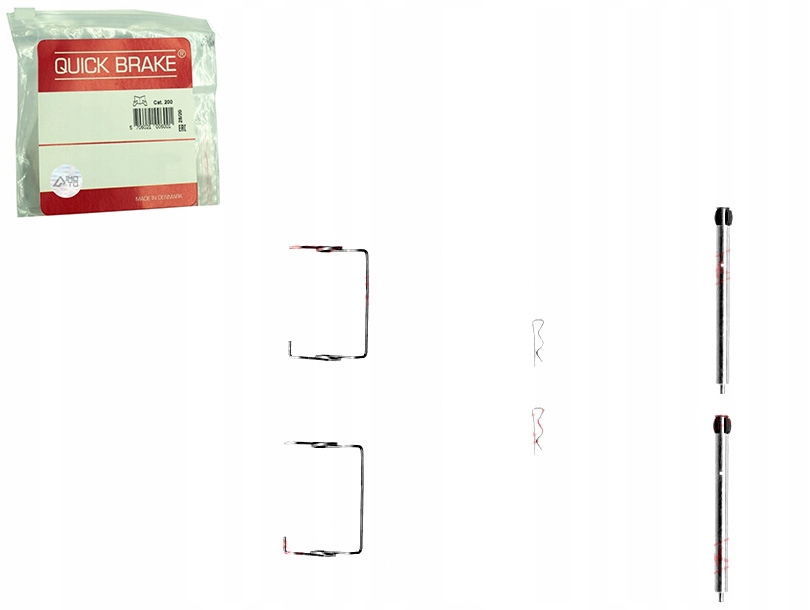 фото №1, Набор монтажный тормозных колодок задняя renault 21 espace iii laguna i safrane i