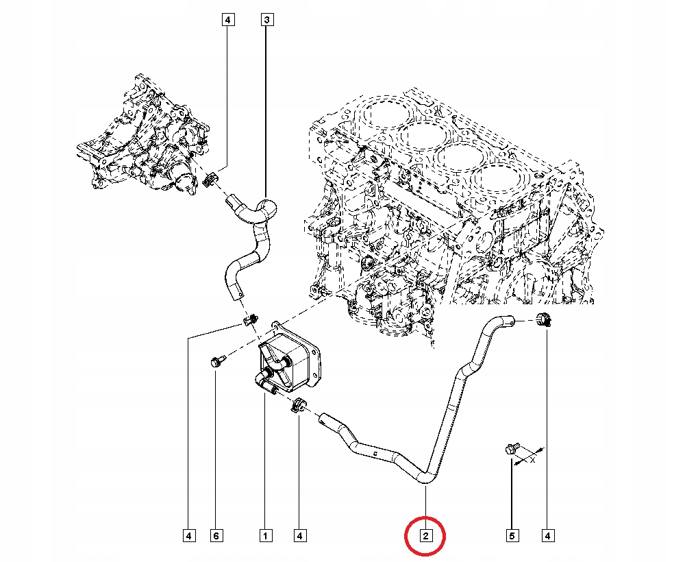 фото №4, Megane iv rs новый wąż трубка шланг охлаждение