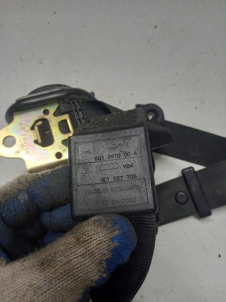 фото №6, Pas безопасности правый перед audi a8 d3 4e1857706