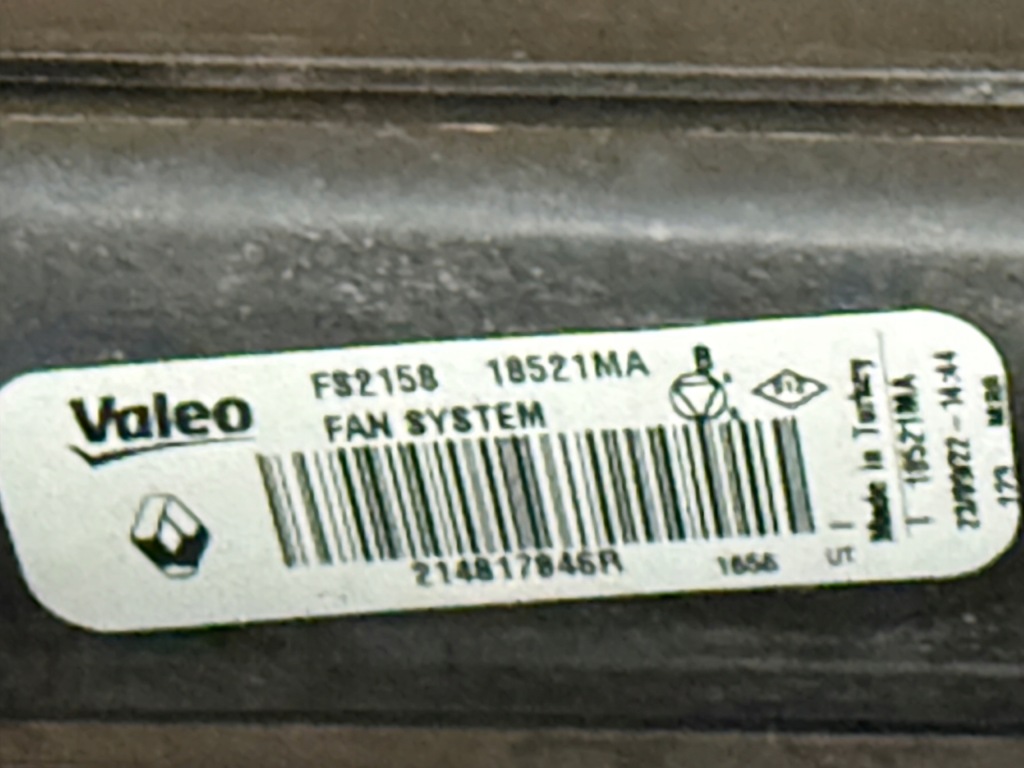 фото №9, Комплект радіатор pas передній renault clio v 1.5 dci 21410f270a 214817846r