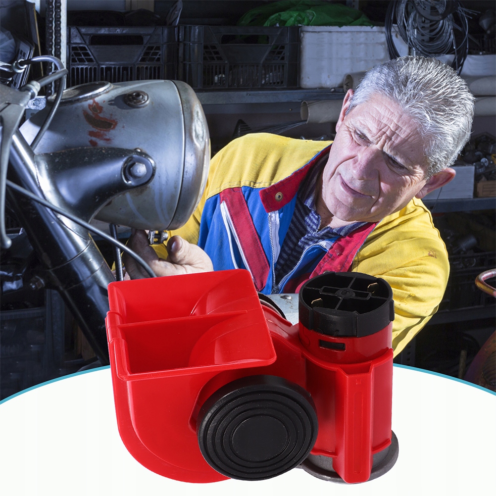 фото №10, Zamiana сигнал пневматичний motocyklowego клаксон електричний автомобіль