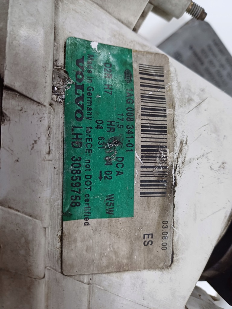 фото №11, Лампа лівий перед volvo v40 s40 ксенон 95-04r