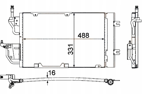 фото №1, Hella конденсатор кондиционера opel astra h astra h