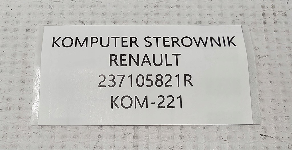 фото №4, Новый org бортовой компьютер блок управления двигателя renault twingo iii - 237105821r