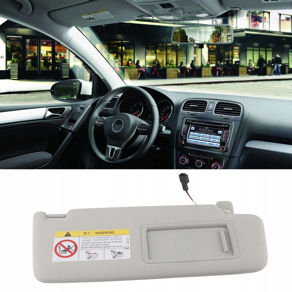 фото №11, Захист сонцезахисна внутрішня автомобіля з дзеркало do макіяжу права сторона 5g0857552cq захист сонцезахисна