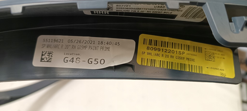 фото №10, Молдинг крыла правый задняя bmw x5 g05 m-pakiet nowa