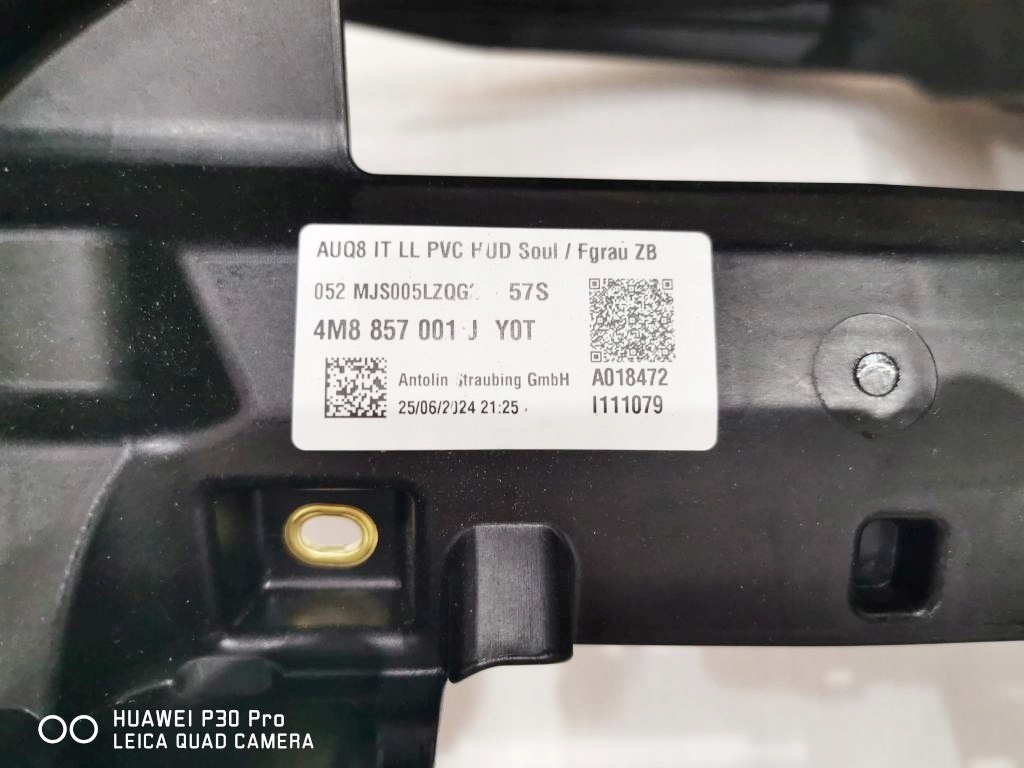 фото №7, Audi q7 4m0 серая nić комплект консоль с hedaup ремни подушка безопасности sq7 lifting