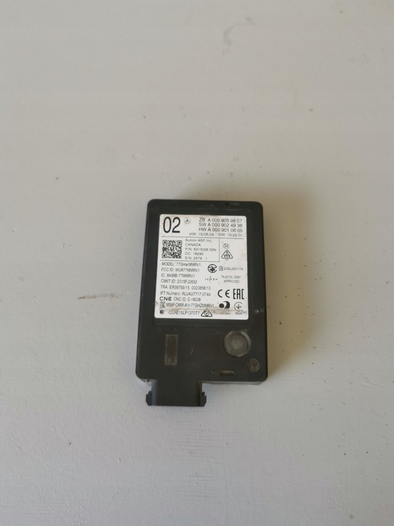 фото №1, Датчик radarowy з лівий i правої сторони a0009059807 aa