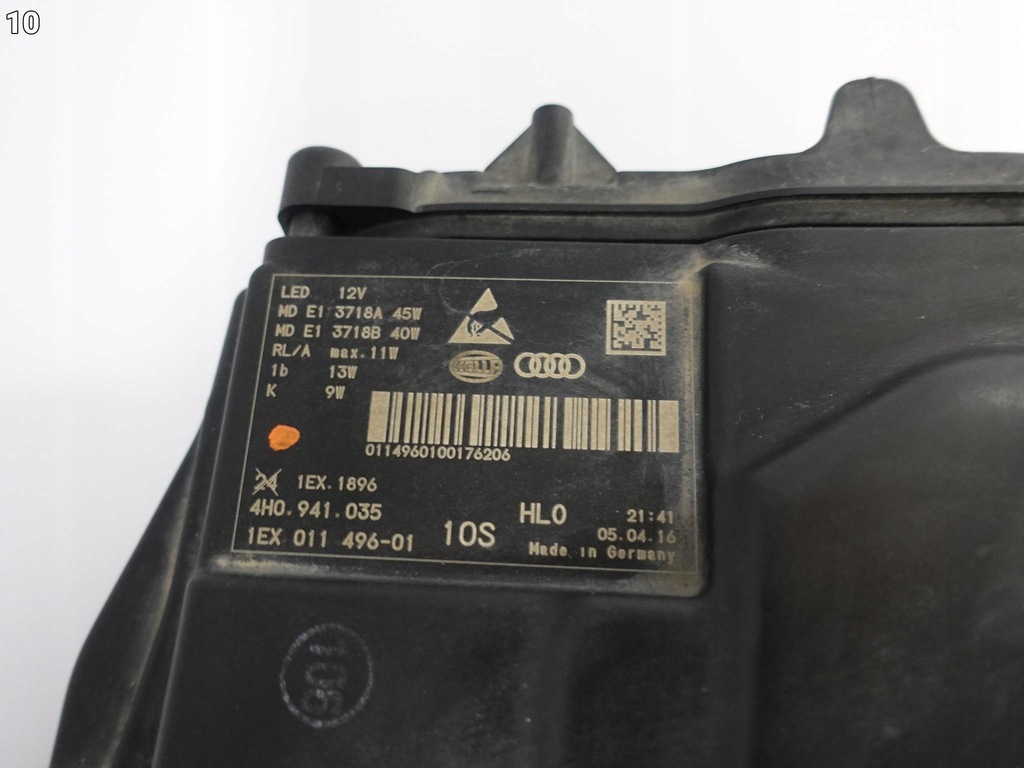 фото №11, Audi a8 s8 4h0 d4 lift 13-17 лампа matrix full led ліва перед eu