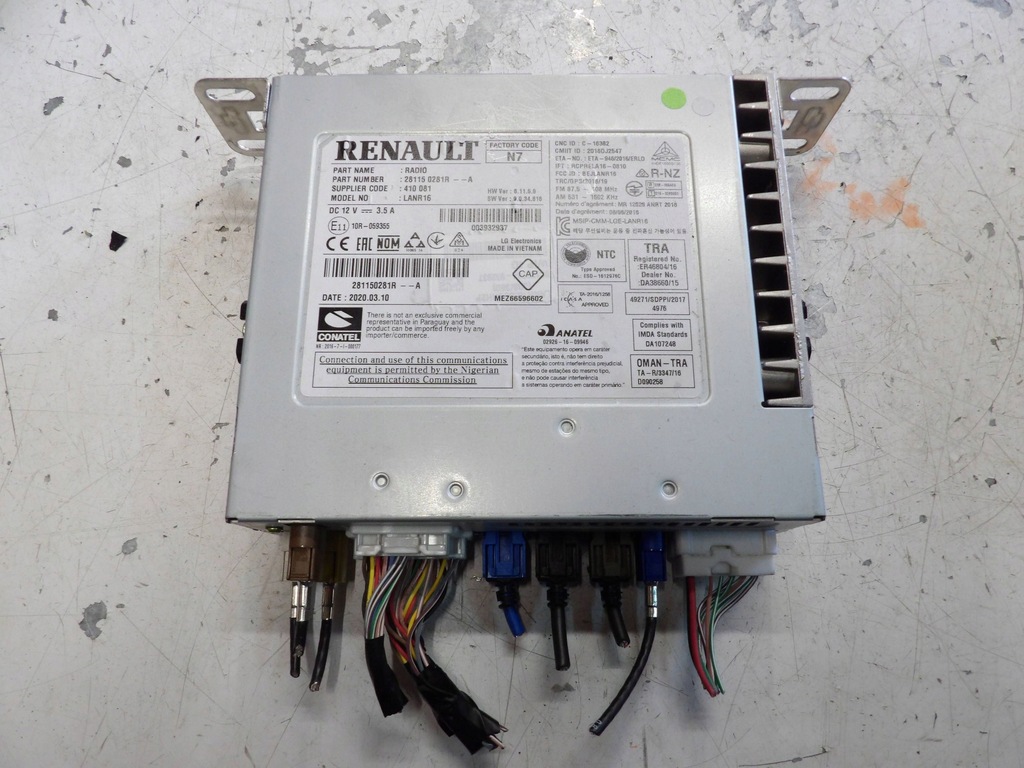 фото №1, Радіо 281150281r renault megane iv 4