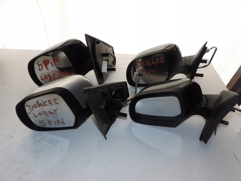 фото №1, Левая зеркало 5 pin dacia dokker lodgy