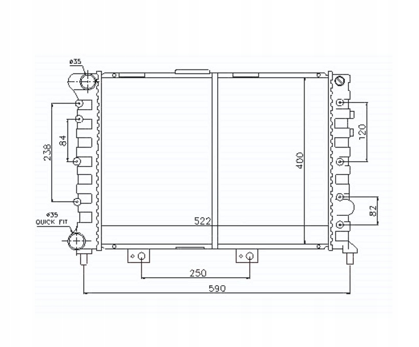 фото №1, Радіатор alfa romeo 156 10.97- 60651919