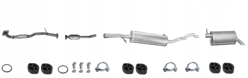фото №1, Ford galaxy 2.3 1996-02 полный система глушители гаситель