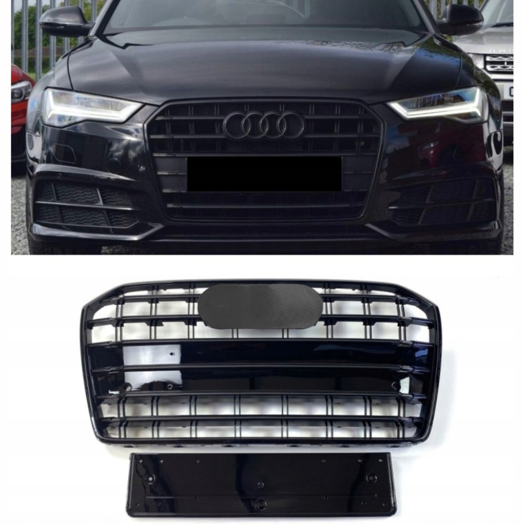 фото №1, Решётка радиатора решётка радиатора audi a6 c7 2014–2018 | чёрный блеск