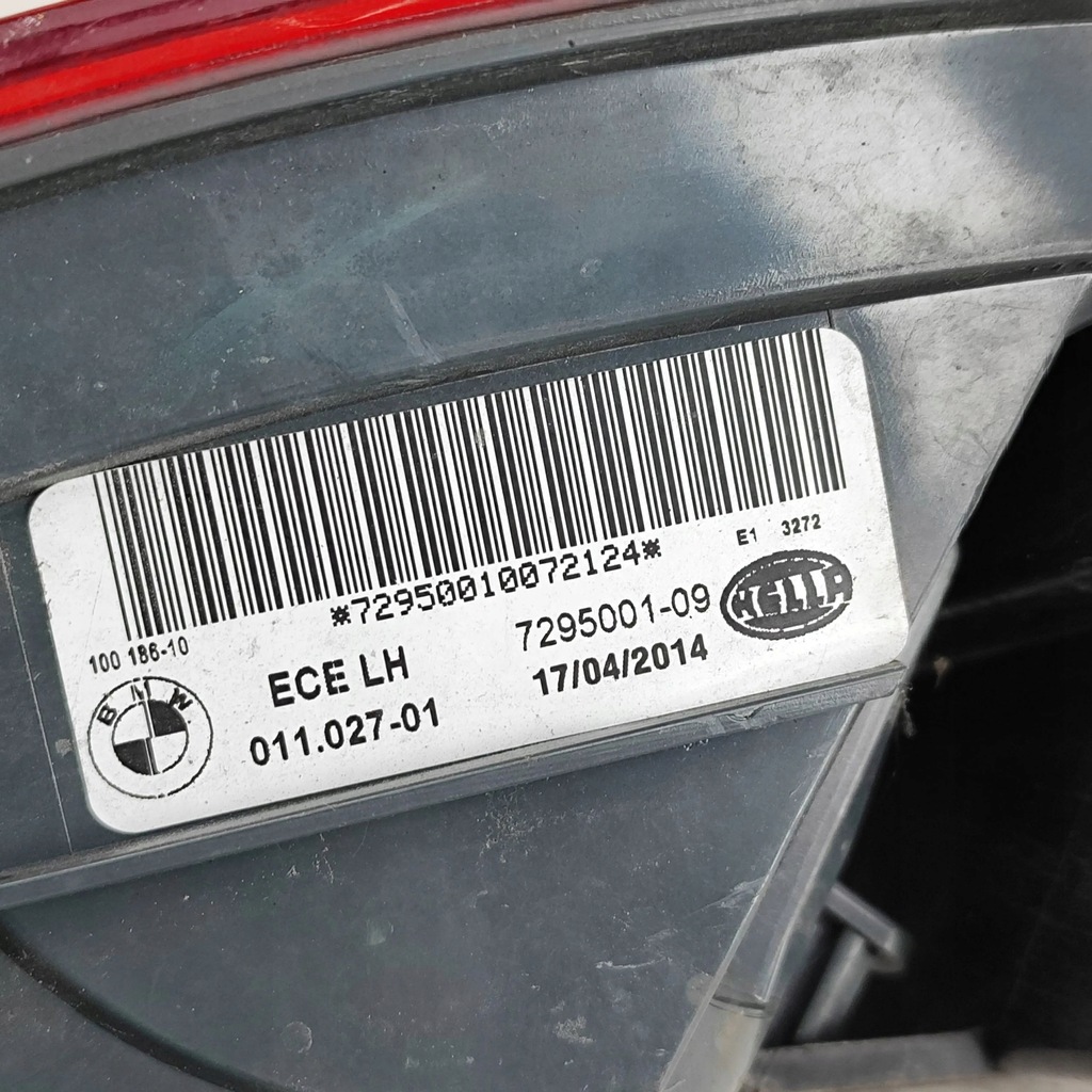 фото №8, Bmw x6 f16 2014 левая сторона лампа задняя