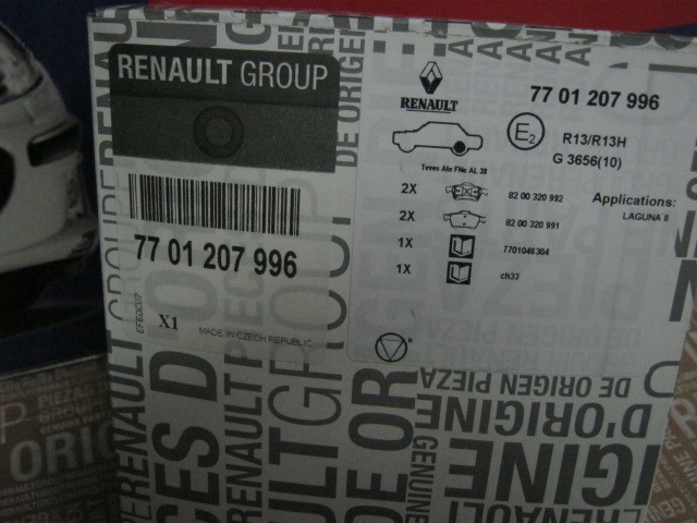 фото №5, Гальмівні колодки laguna ii espace iv vel satis оригінал задня