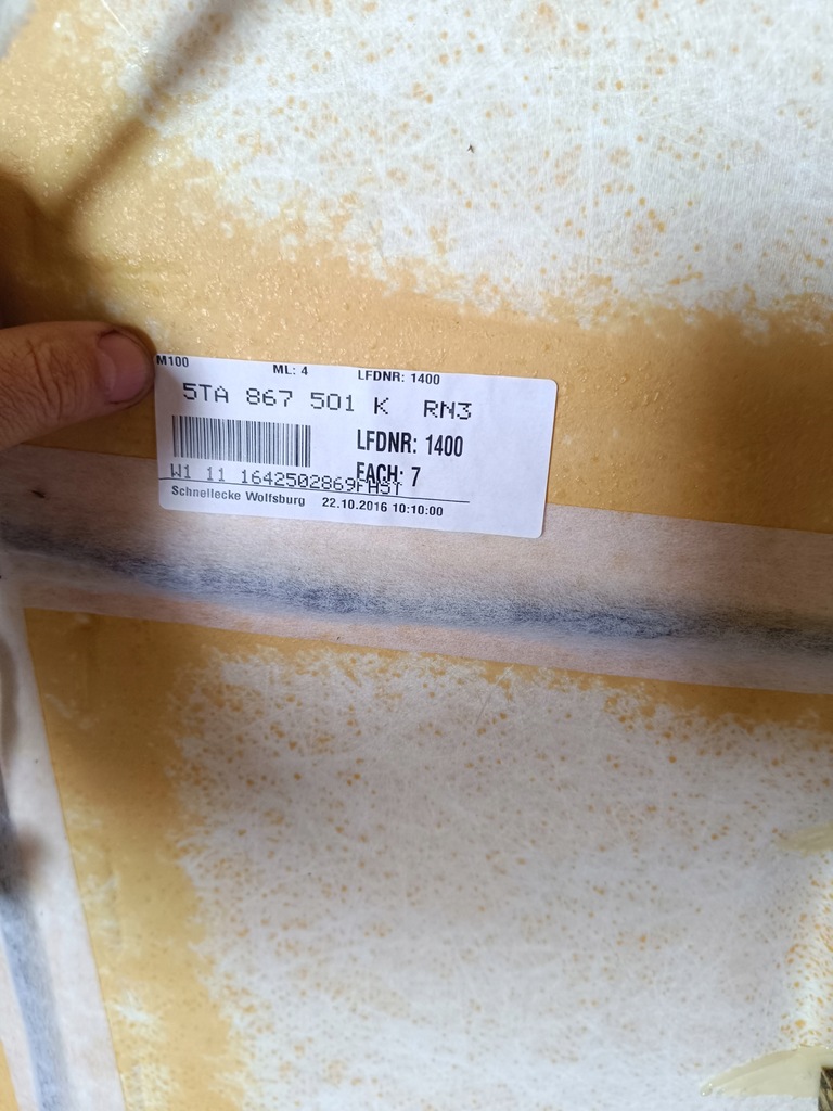 фото №5, Vw touran 5ta 15-22 потолок 5ta867501k