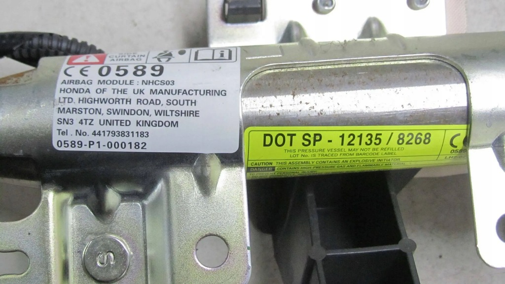 фото №6, Honda cr-v iv шторка безпеки подушка безпеки повітря 78800-t1g-g611 12-