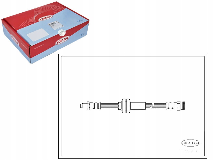 фото №1, Corteco шланг гальмівний fiat croma 1600 154