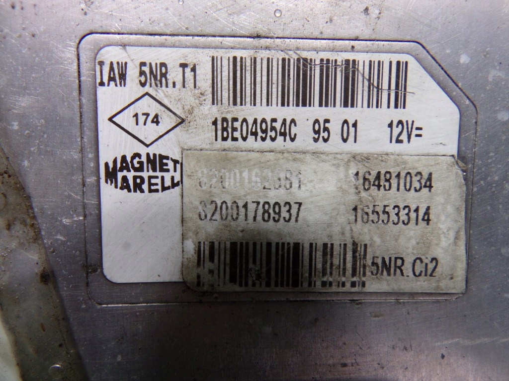 фото №8, Renault clio 1.2 16v бортовой компьютер блок управления двигателя 8200178937