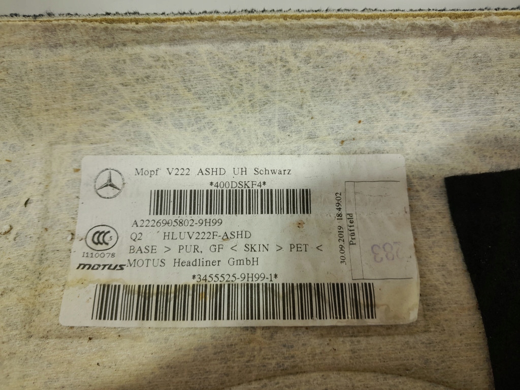 фото №10, Mercedes s w222 lift long стеля панорама a2226905802