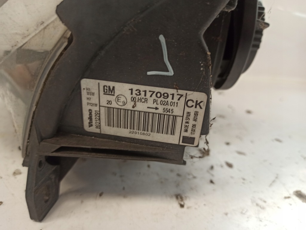 фото №13, Opel vectra c lift uk фара лівий лампа перед 13170917 13170917ck