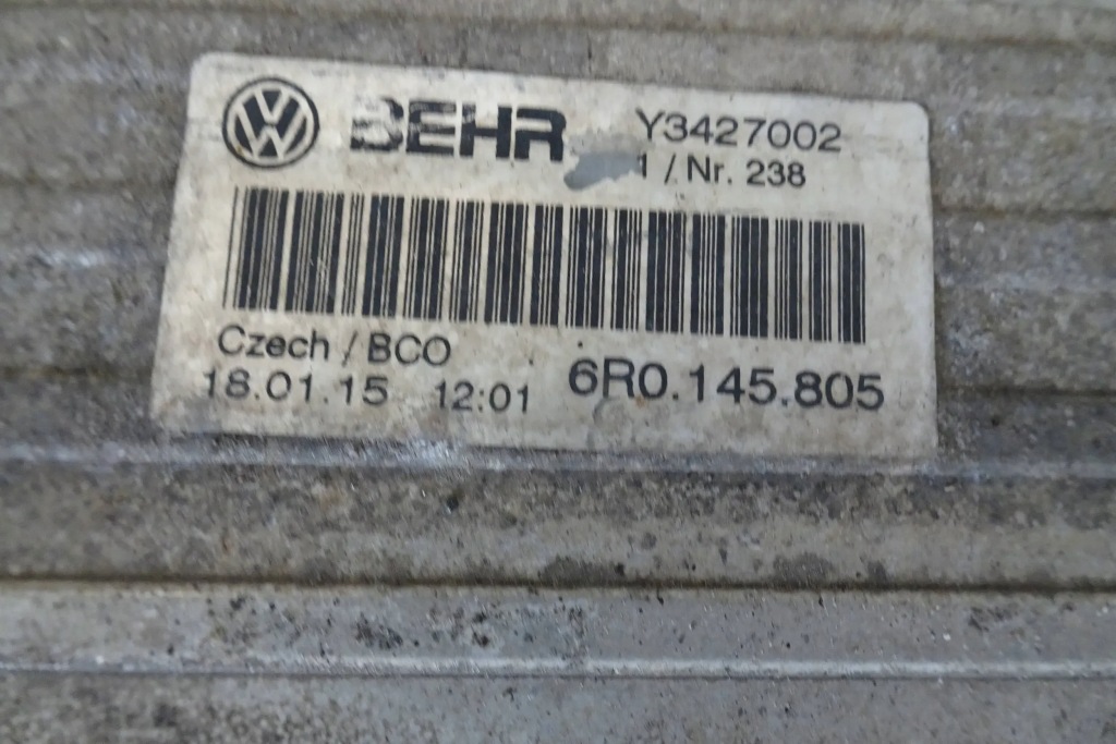 фото №3, Skoda rapid toledo iv - интеркулер 6r0145805