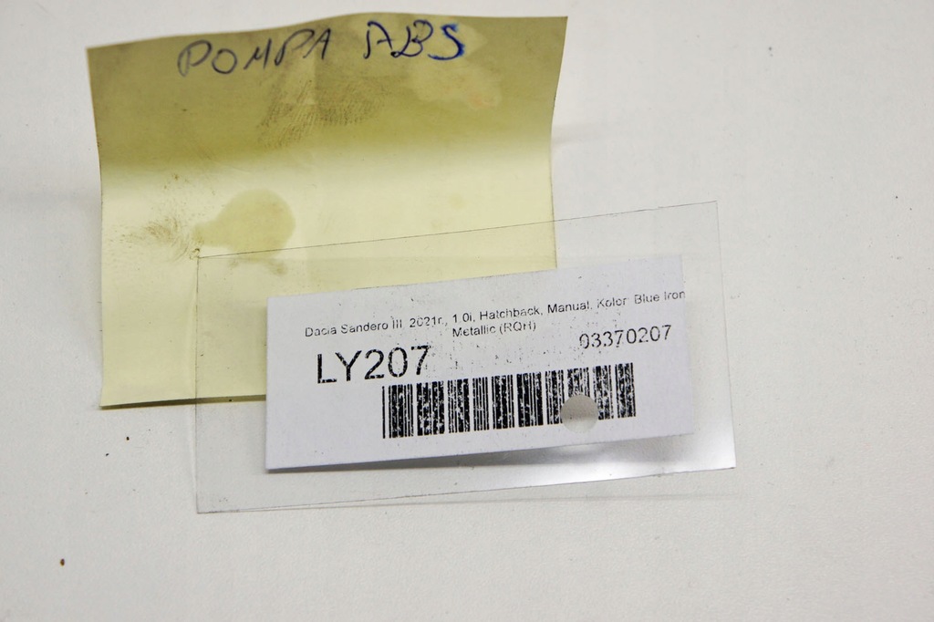 фото №7, Ly207 dacia sandero iii 1.0i насос abs 476609484r