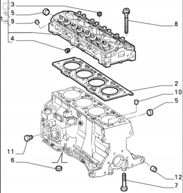 фото №6, Штифт крышки головки fiat stilo 01-03 оригинальный номер 46443865