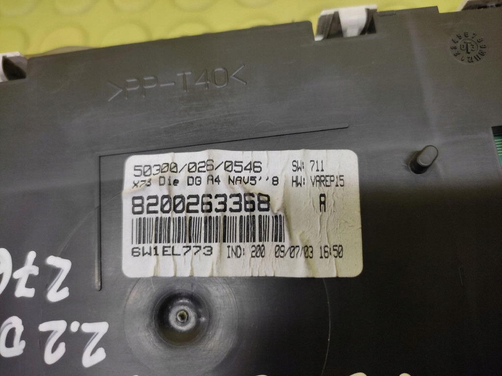 фото №14, Renault vel satis 2.2 dci счетчик приборы 8200263368