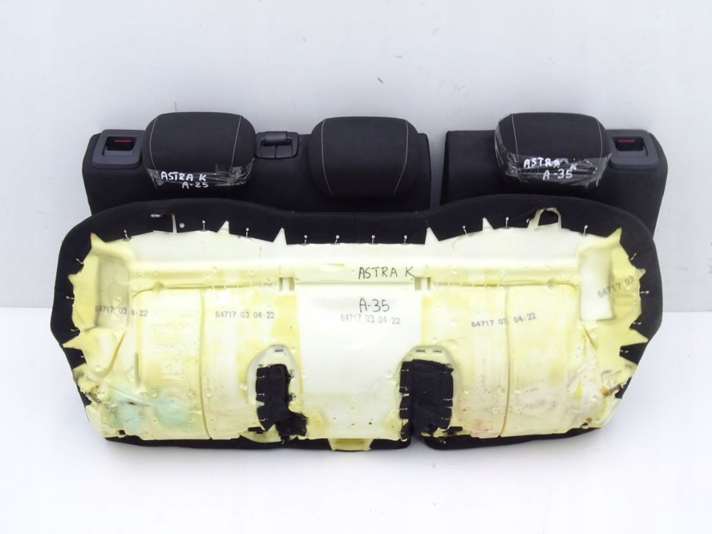 фото №8, Opel astra k 15-22 заднее сиденье задняя задняя kombi комплект подголовники