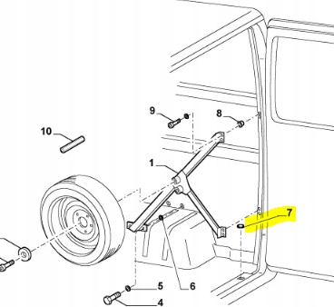 фото №6, Заглушка защита, бардачок na колесо запасное fiat ducato оригинальный номер 71729070