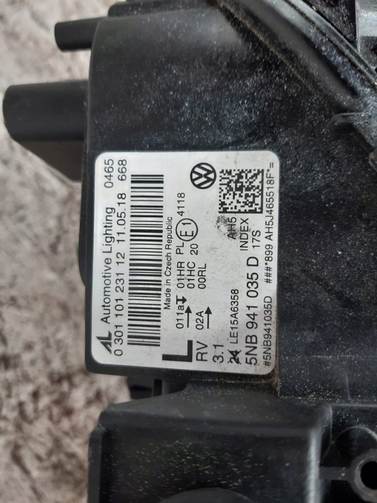 фото №3, Vw tiguan 2 5nb941035d лампа левая pół led