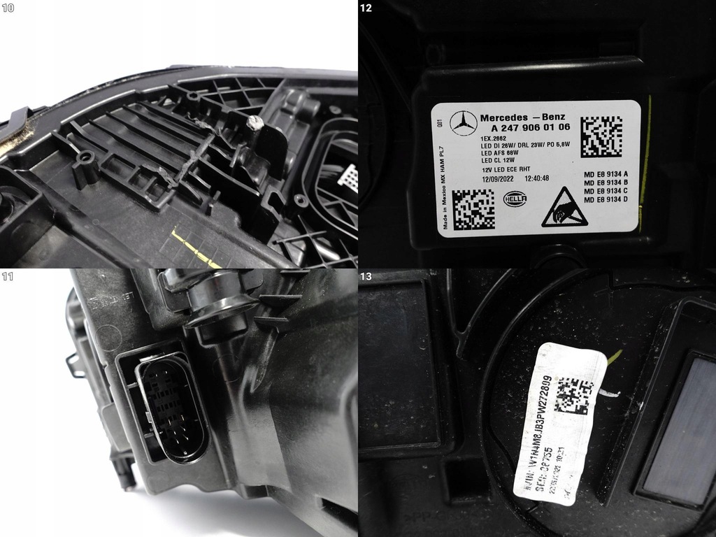 фото №11, Mercedes glb x247 19- full led multibeam лампа левая eu