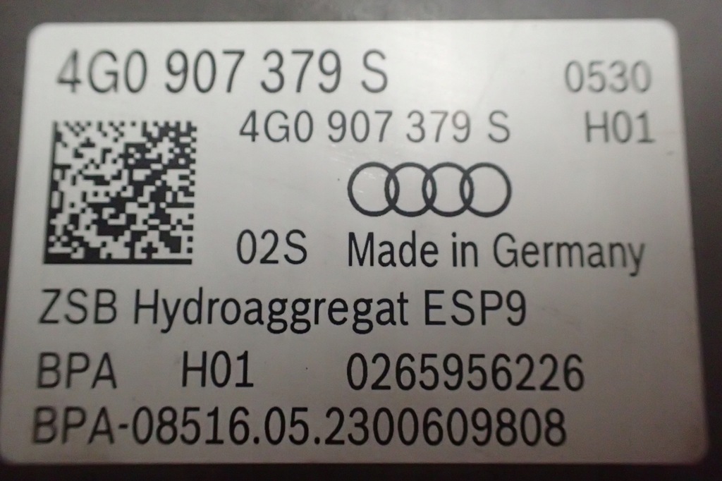 фото №7, Audi a7 4g насос гальмівна abs 4g0907379s