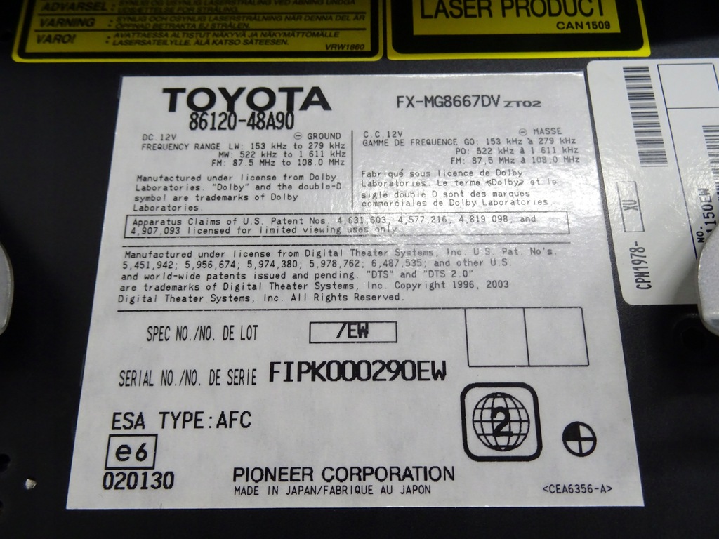 фото №4, Lexus rx400 радио радиопроигрыватель