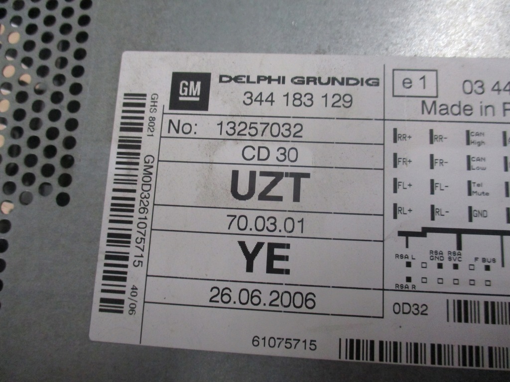 фото №4, Радіо cd opel corsa d 13257032 +kod
