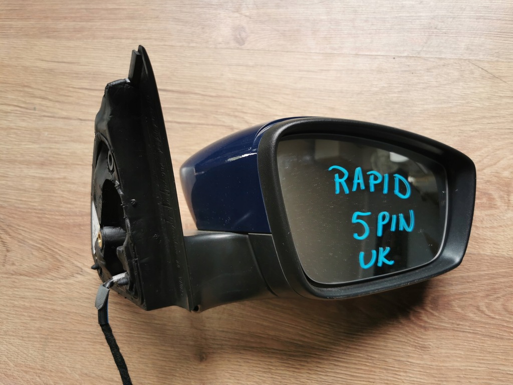 фото №5, Skoda rapid дзеркало праве 5 pin anglik