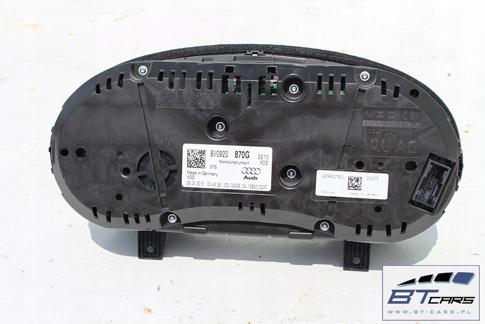 фото №6, Audi a3 приборы приборы бензин 8v0920870b 8v0 920 870 b приборная панель счетчик 2013
