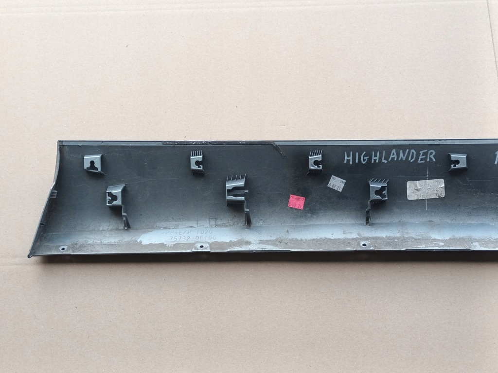 фото №6, Молдинг na дверь левый перед toyota highlander iv передняя левая