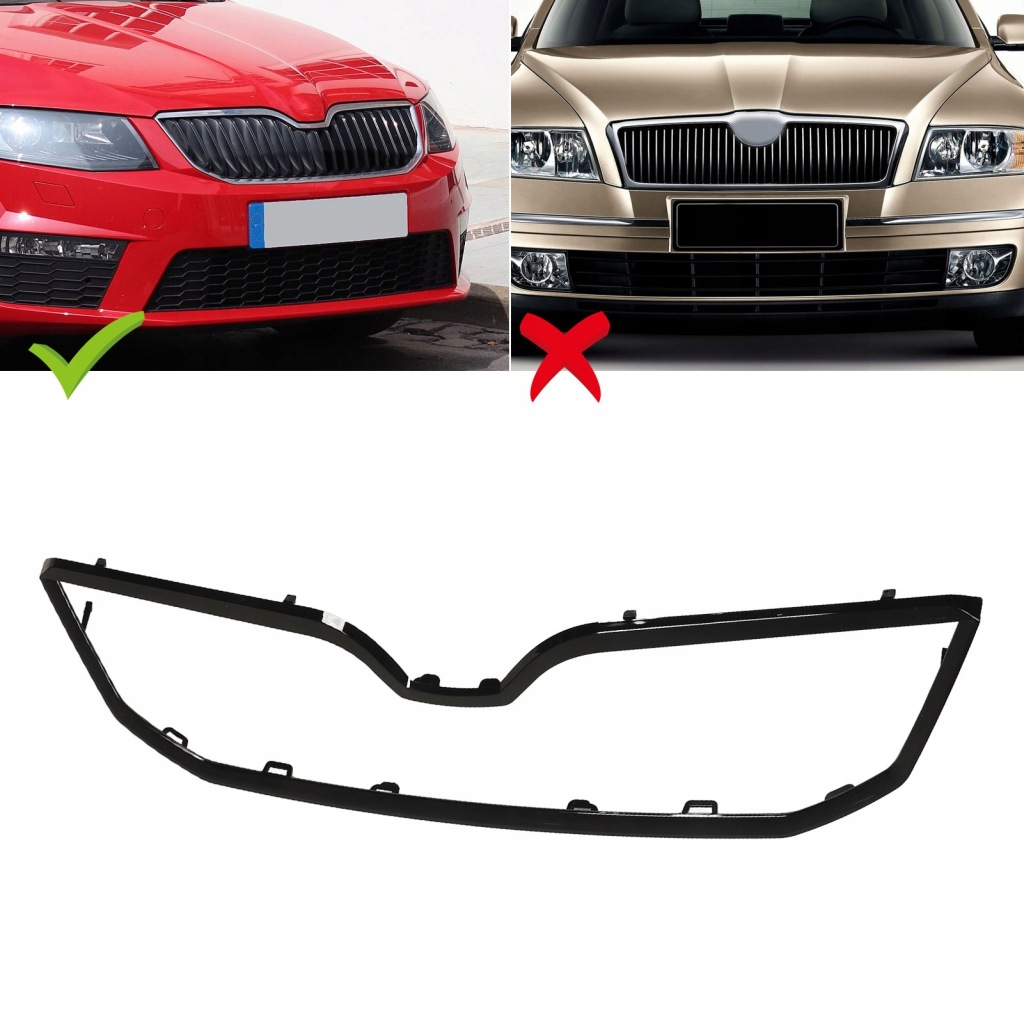 фото №5, Czarna захист передній бампера сітка верхній оббивка 5e0853761af9r