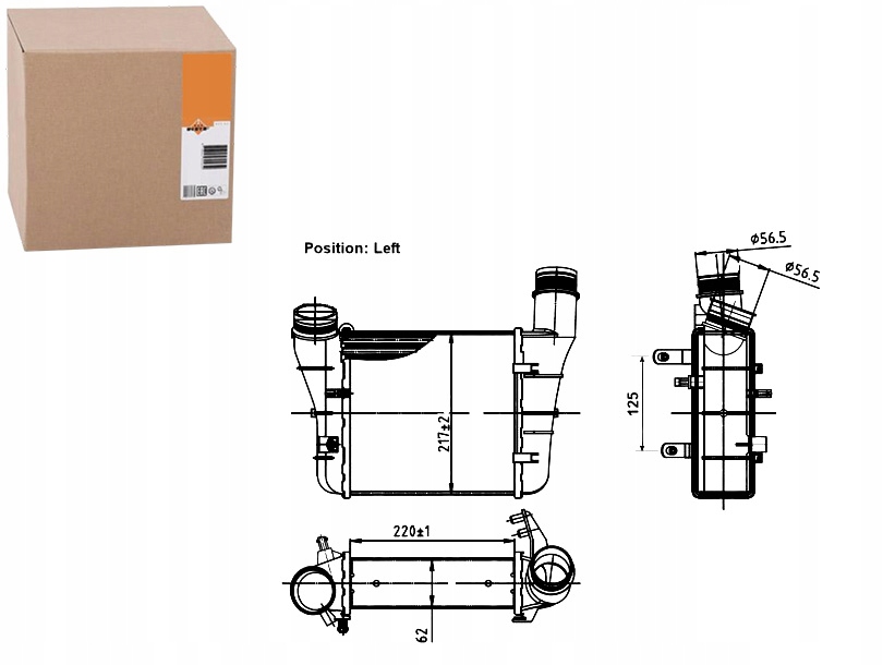 фото №1, Nrf інтеркулер audi a4 seat exeo