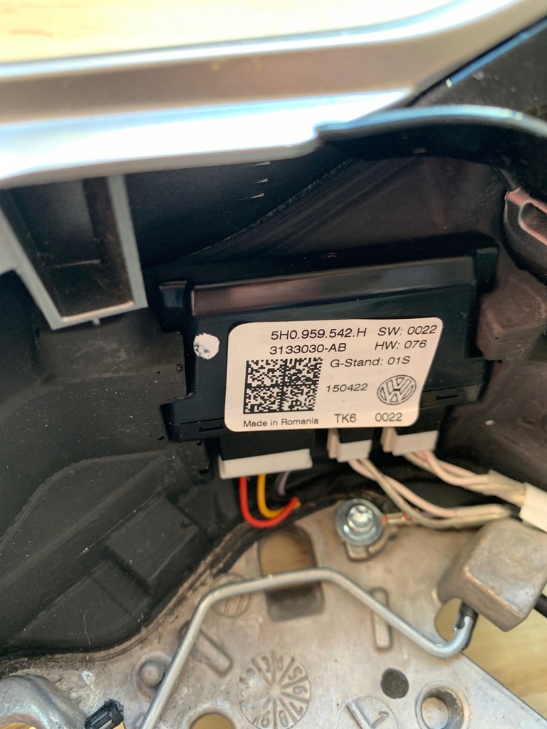 фото №13, Воздуховод многофункциональный подогрев vw golf 8 passat tiguan 5h0959542h оригинальный номер