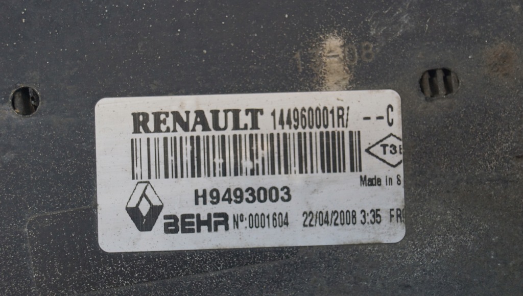 фото №7, Інтеркулер renault laguna iii 2.0 t 144960001r