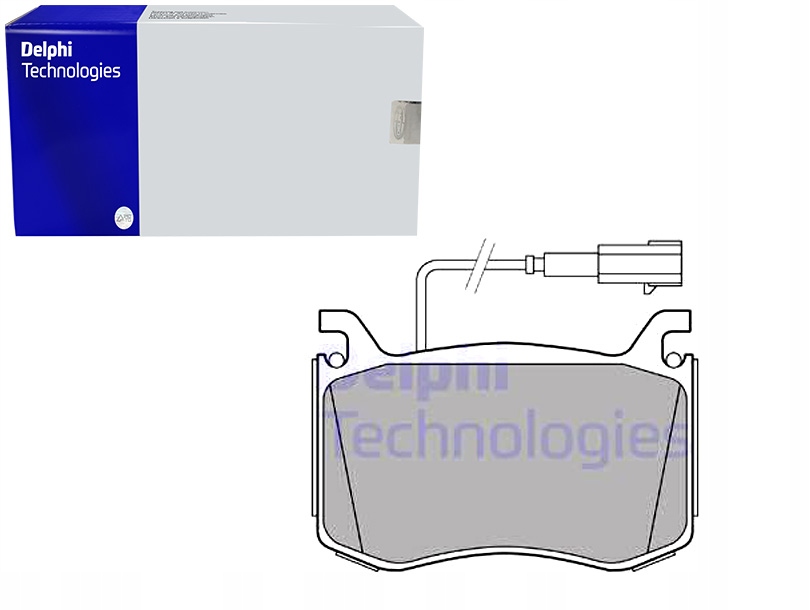 фото №1, Гальмівні колодки гальмівні перед alfa romeo giulia 2.0 2.2d 10.15- delphi