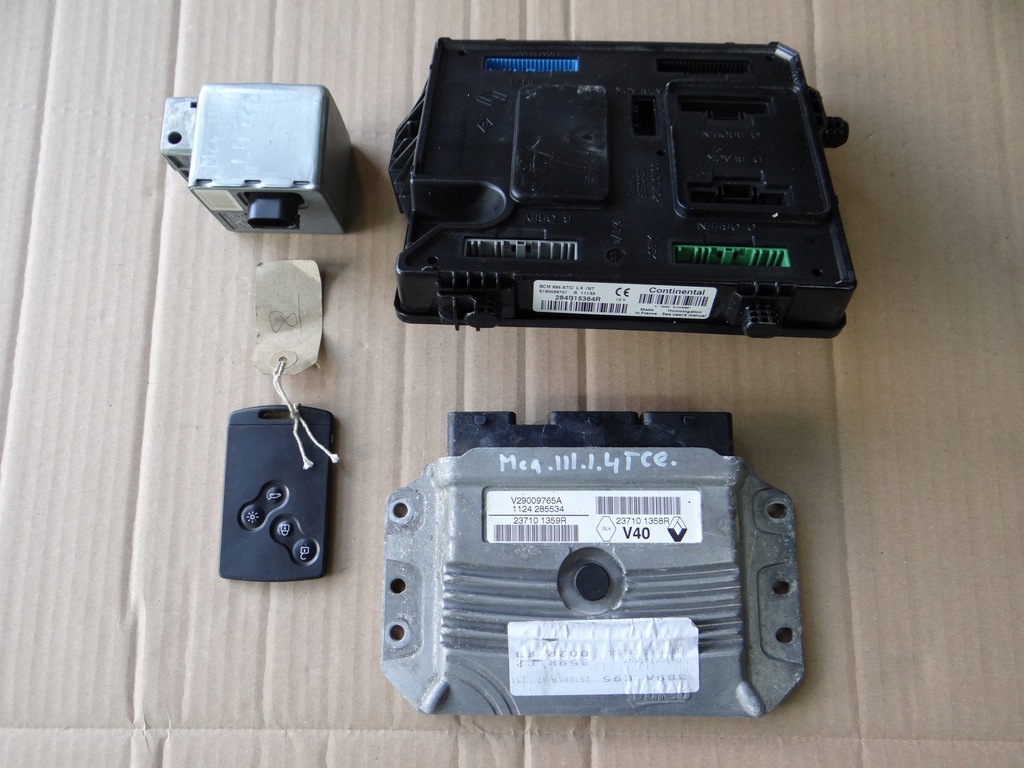 фото №1, Бортовий комп'ютер блок керування двигуна набір renault megane iii 1,4 tce