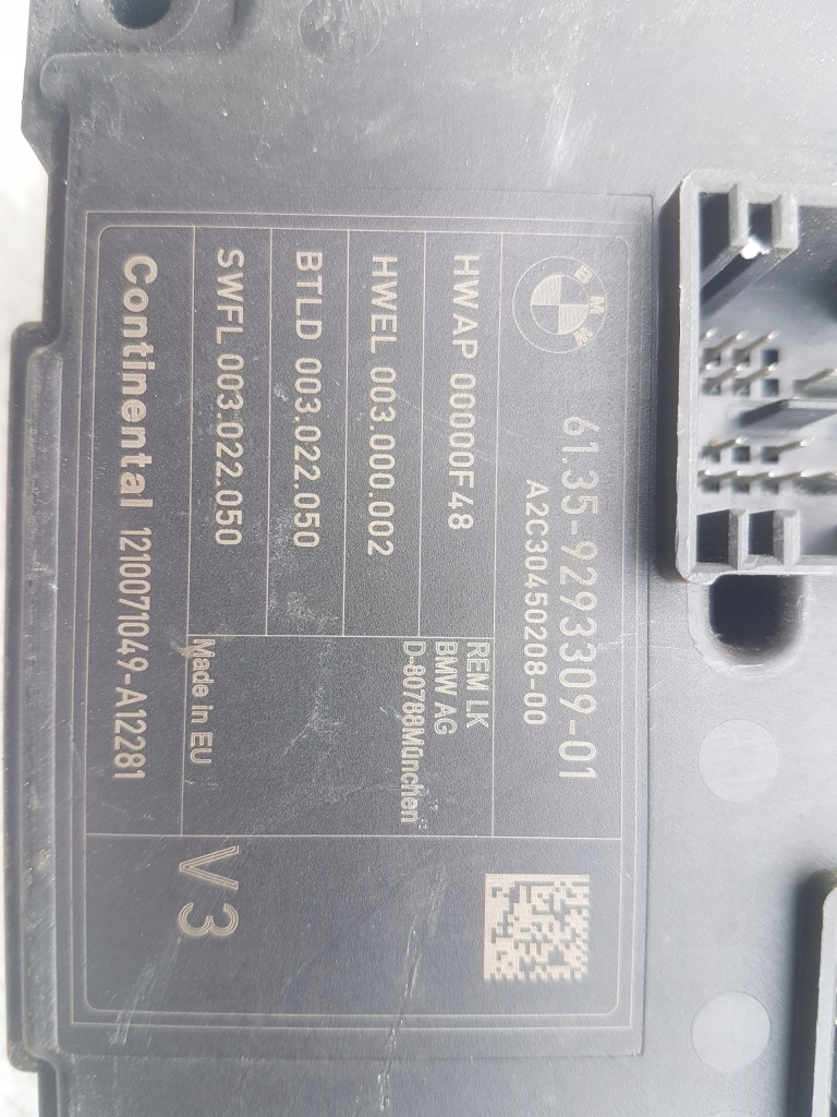 фото №1, Bmw f20 f30 модуль rem 9293309