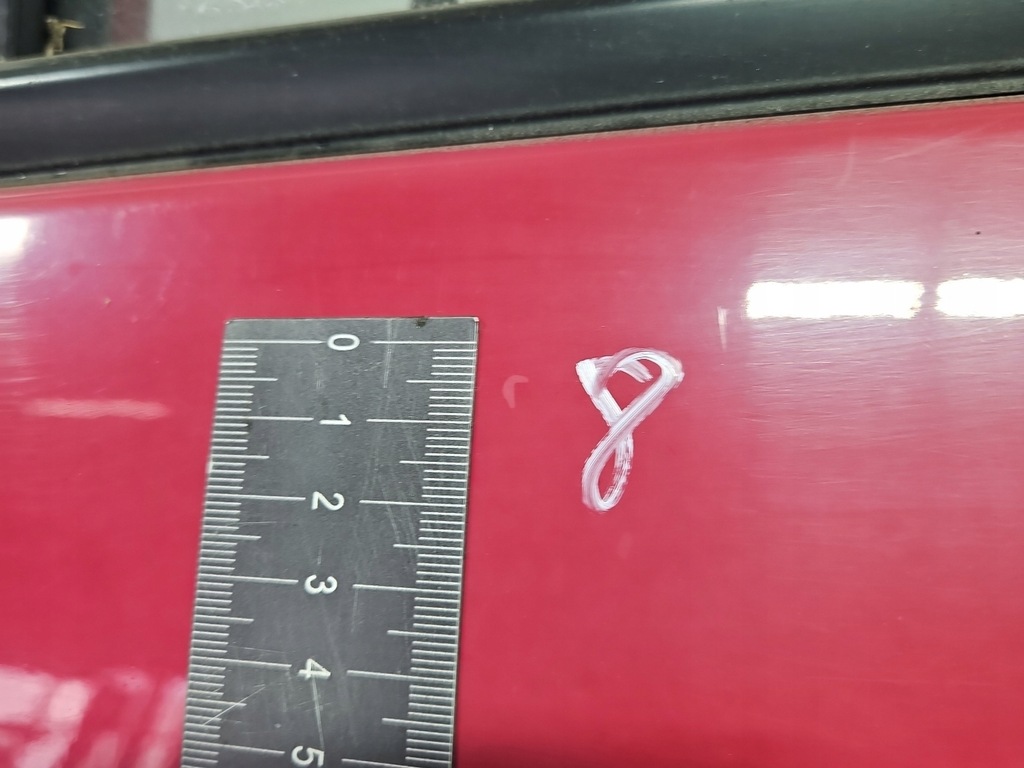 фото №10, Дверь задняя левая honda jazz ii 02-08 красный