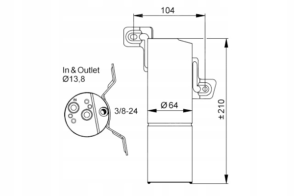 фото №14, Nrf осушитель кондиционера mercedes w221 s-klasa 05-